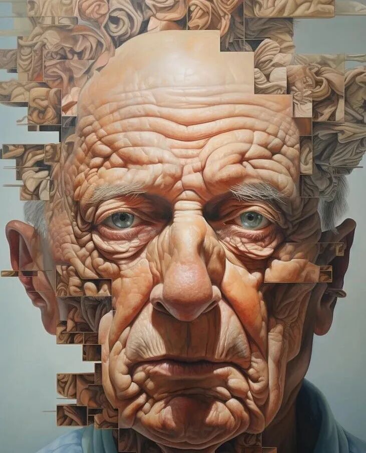 Free ai generated man old illustration