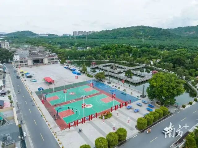 牌边公园鸟瞰图。