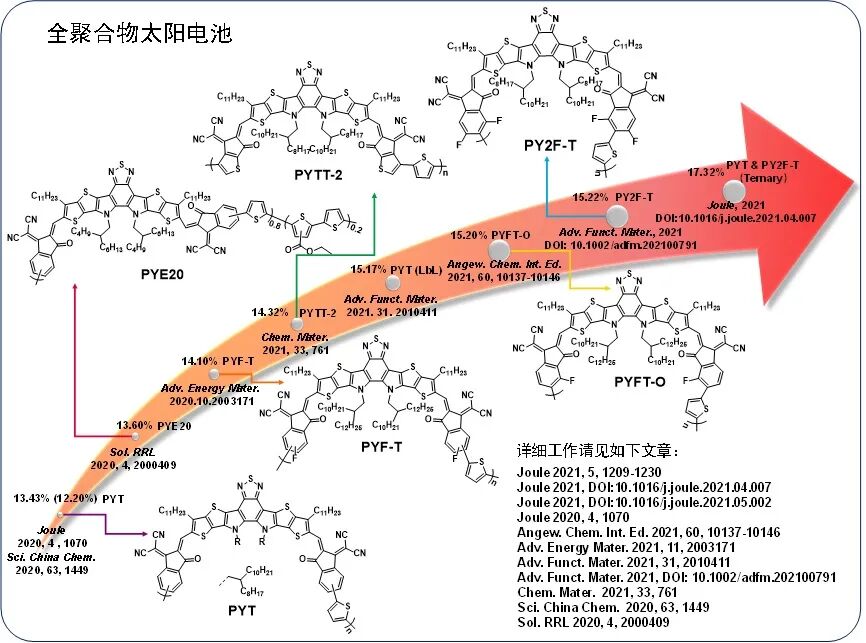 武汉大学闵杰研究员课题组《Joule》：全聚合物和单组份太阳电池研究取得新进展的图1