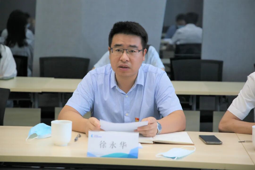 8月25日下午,南太湖新区党工委,纪检监察工委书记姚勇一行赴集团开展