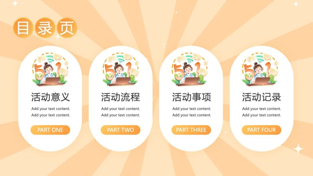 五一劳动节介绍ppt模板