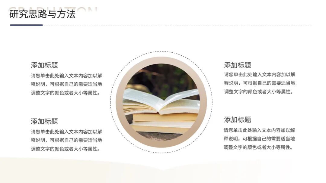 精致简约毕业答辩ppt模板