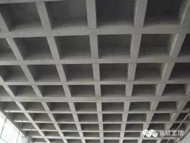 屋面井字梁效果