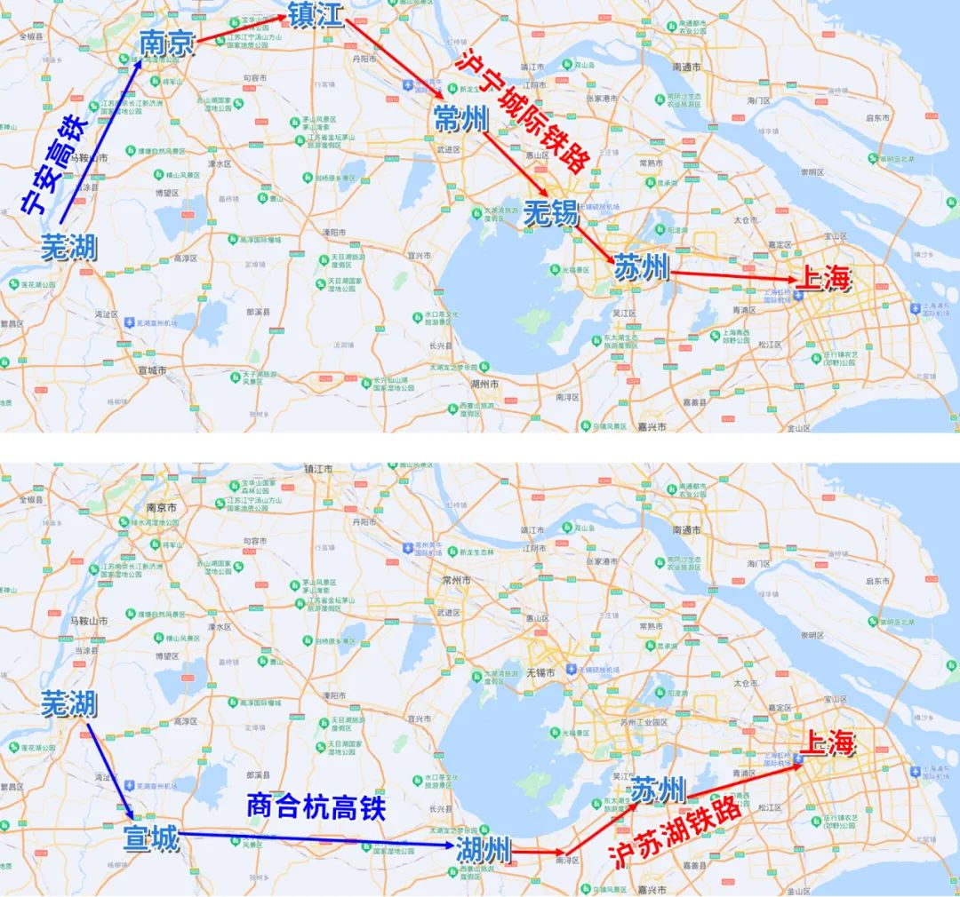 芜湖到上海1个半小时