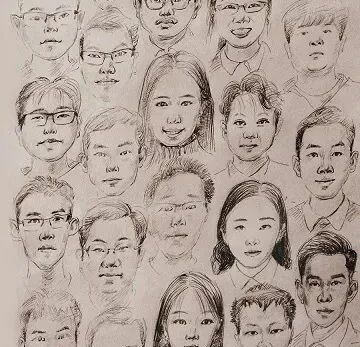 22天，334人！这张巨幅手绘独一无二