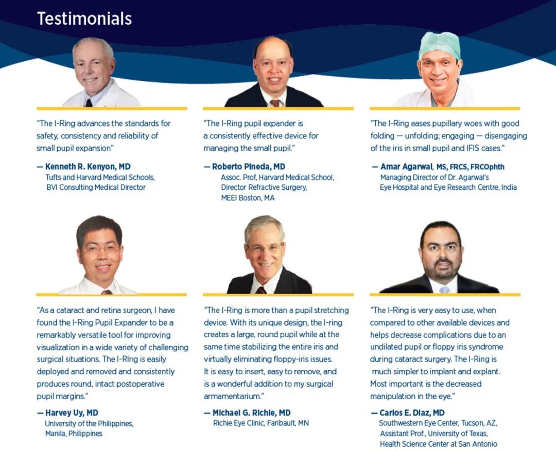 Visitec® I-Ring®预装式虹膜扩张器确保小瞳孔眼科手术的安全顺利进行