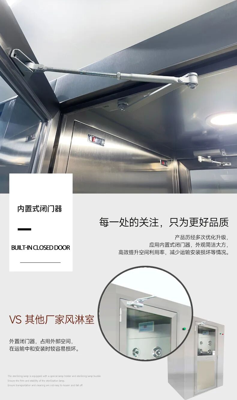 风淋室内置式闭门器