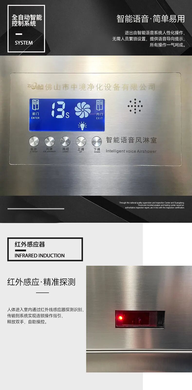 智能语音风淋室
