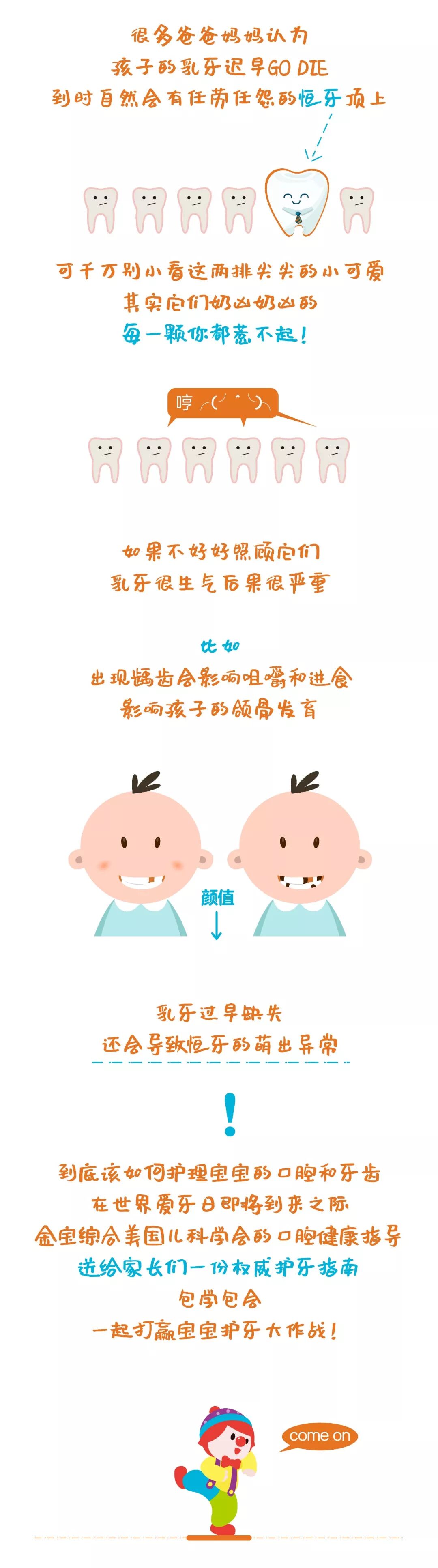 提醒：别小看乳牙，每一颗你都惹不起