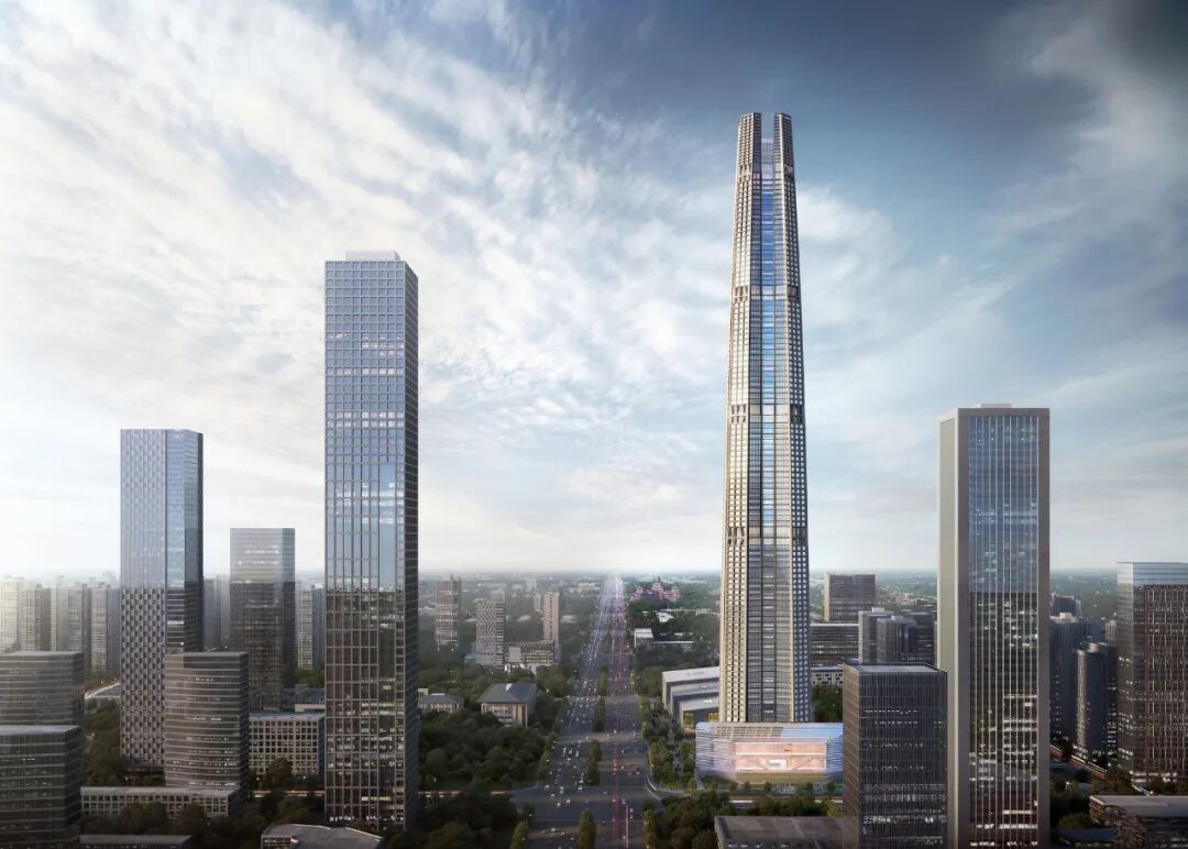 西安第一高楼正式昵称：“秦天柱”