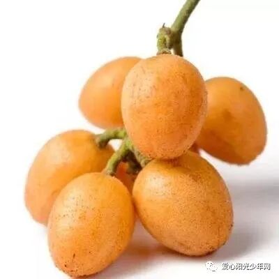 爱心阳光少年网:这种水果叫皮葩,它的外皮和果肉都是浅桔黄色的.