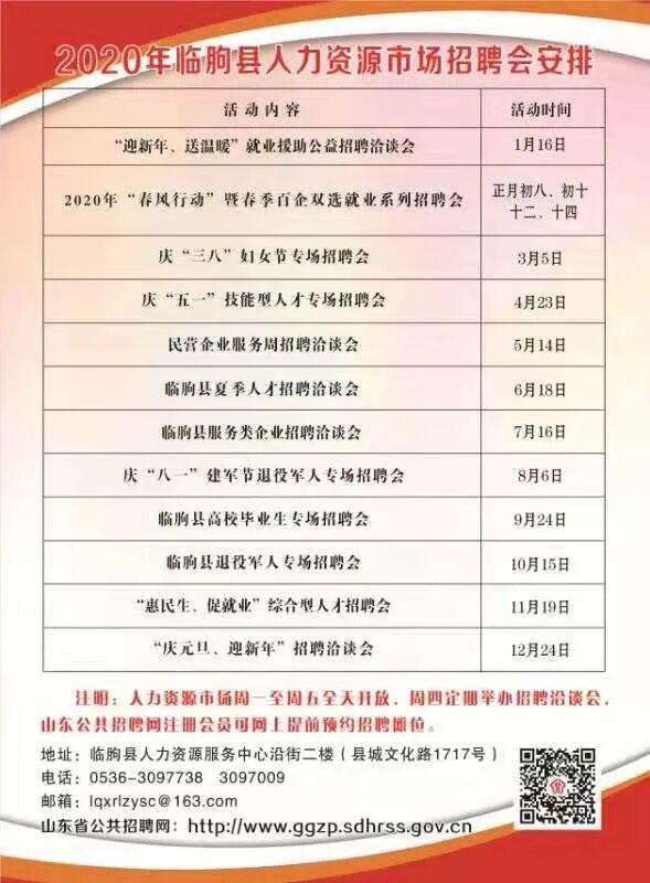 年临朐县人力资源市场招聘会安排 猎豹人才网