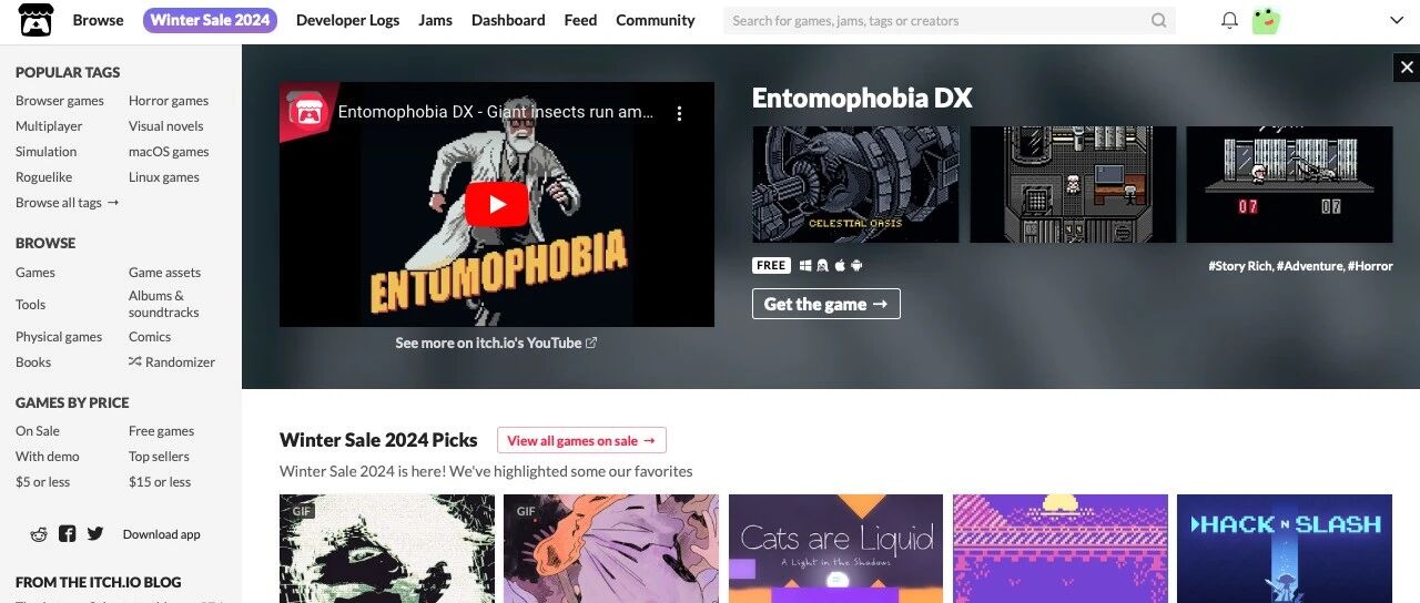 小游戏出海赚美刀 之 itch.io平台怎么玩 - 默认图片