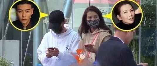 在街头拍到蔡少芬张晋，穿情侣卫衣好甜蜜，外面套大衣保暖时髦！