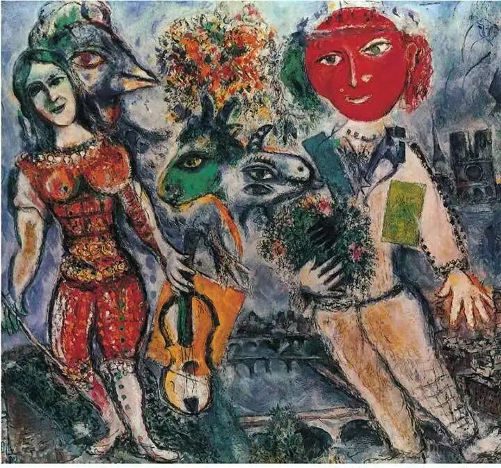 夏加尔生命的终点是一束花所以我们带着梦流浪