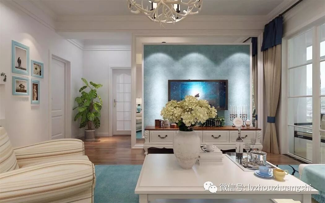 硚房康城恬淡田园83平装修效果图