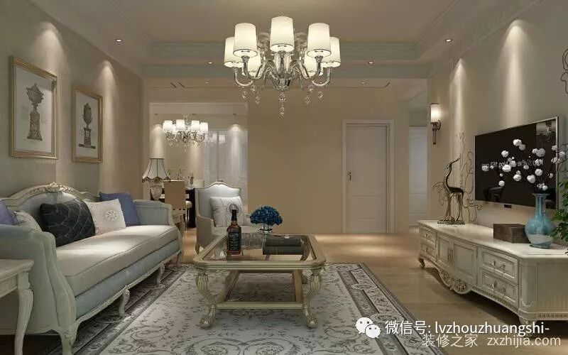 顺驰太阳城五期简欧装修效果图