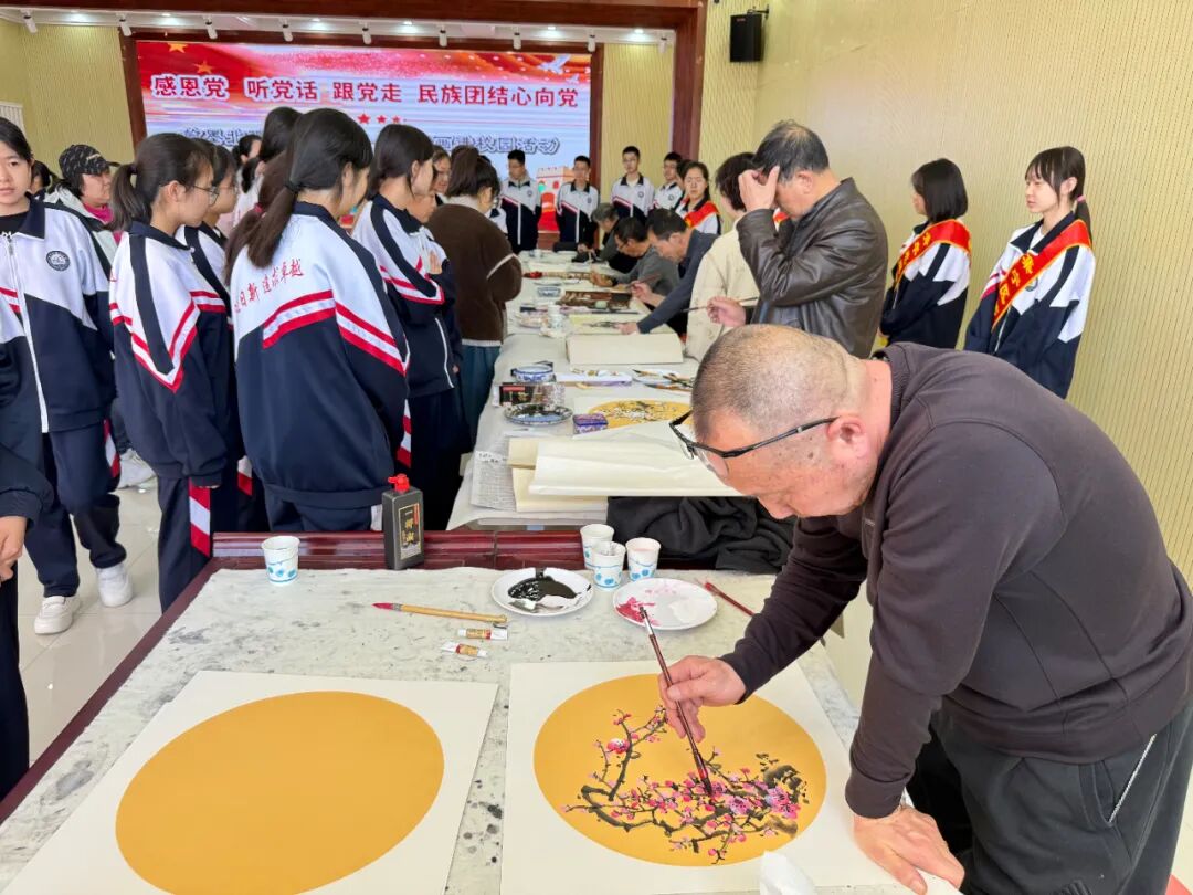 【书画进校园】集宁区文联举办“感党恩、听党话、跟党走”民族团结心向党暨“翰墨北疆，书润校园”书画进校园活动 第5张