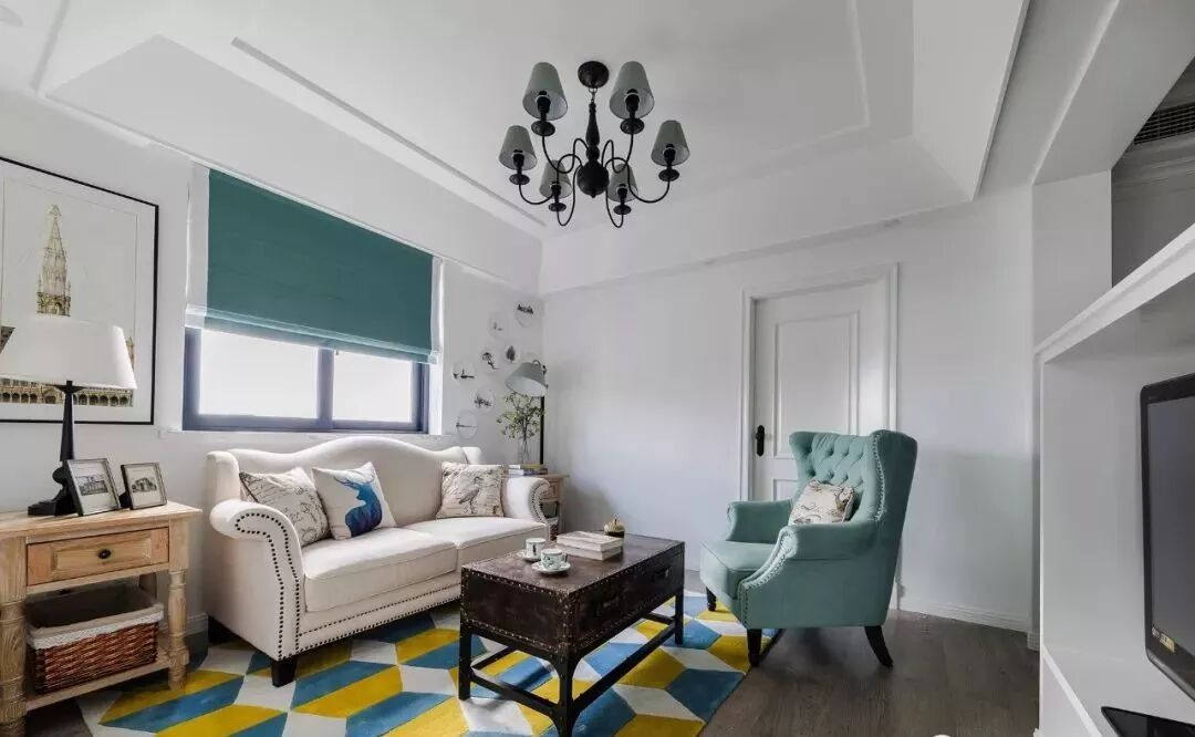 90㎡清新休闲美式风，餐厅隔出一间童趣小木屋！