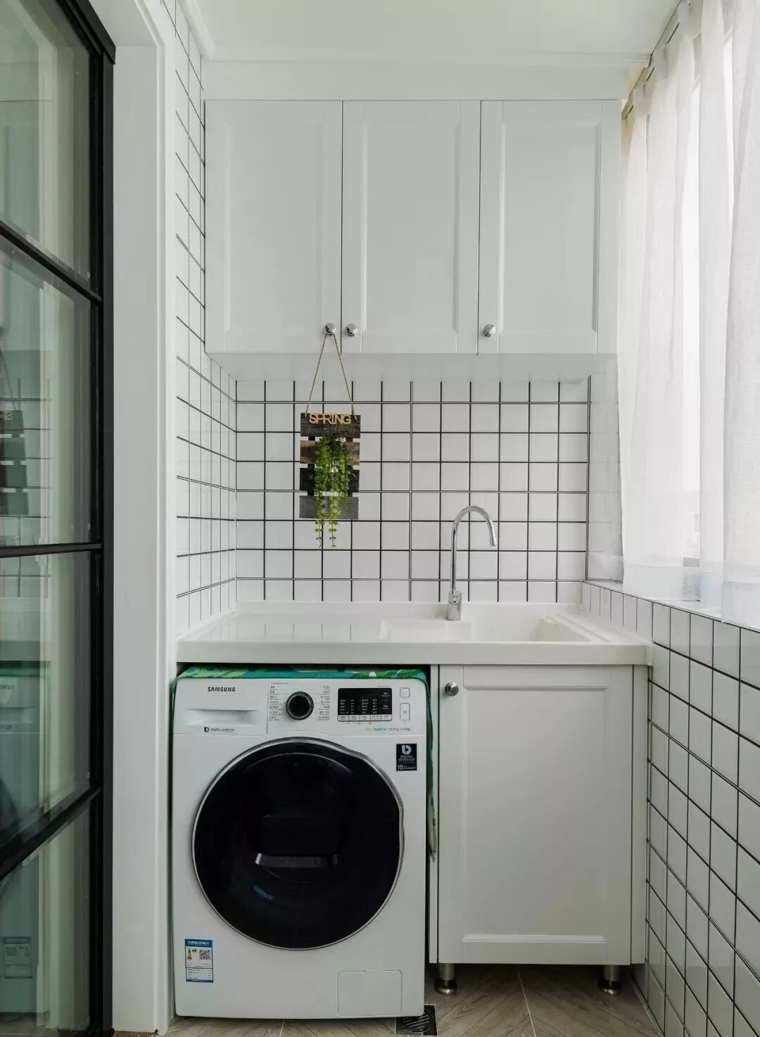 90㎡清新休闲美式风，餐厅隔出一间童趣小木屋！