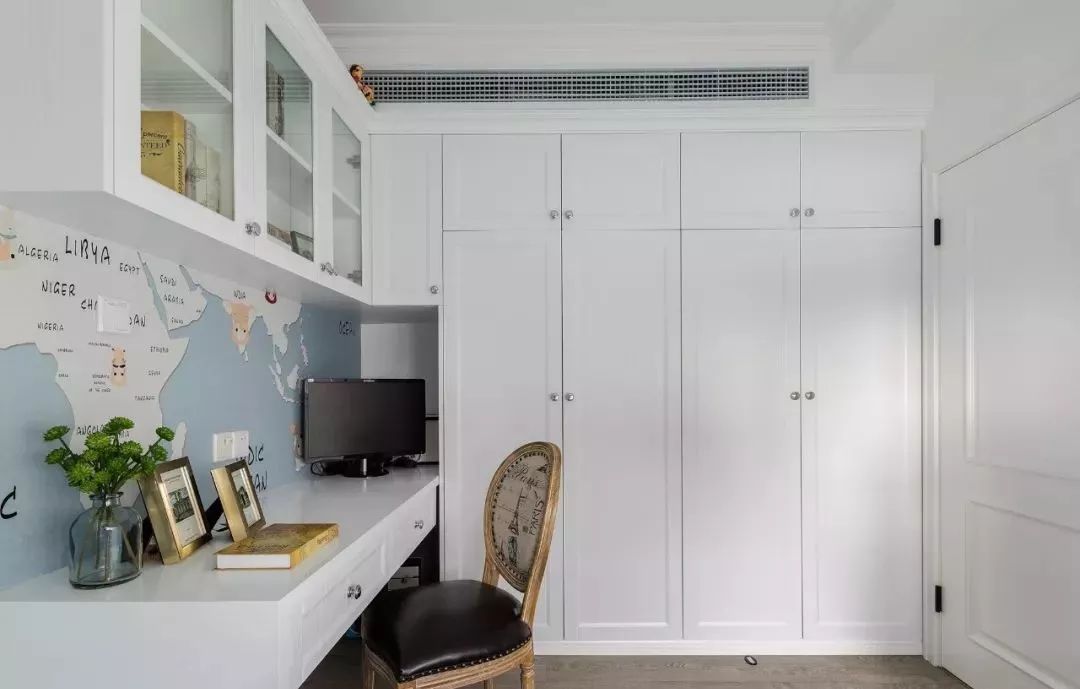 90㎡清新休闲美式风，餐厅隔出一间童趣小木屋！