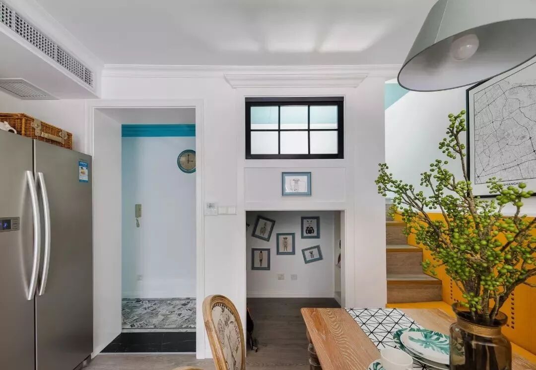 90㎡清新休闲美式风，餐厅隔出一间童趣小木屋！