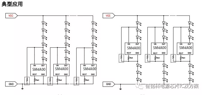 钲铭科低压灯带恒流IC芯片 SM4A00方案参考设计应用(图2)