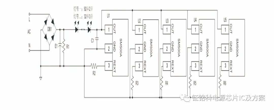 第二代LED高压灯带线性恒流IC方案 SM500A8(图2)