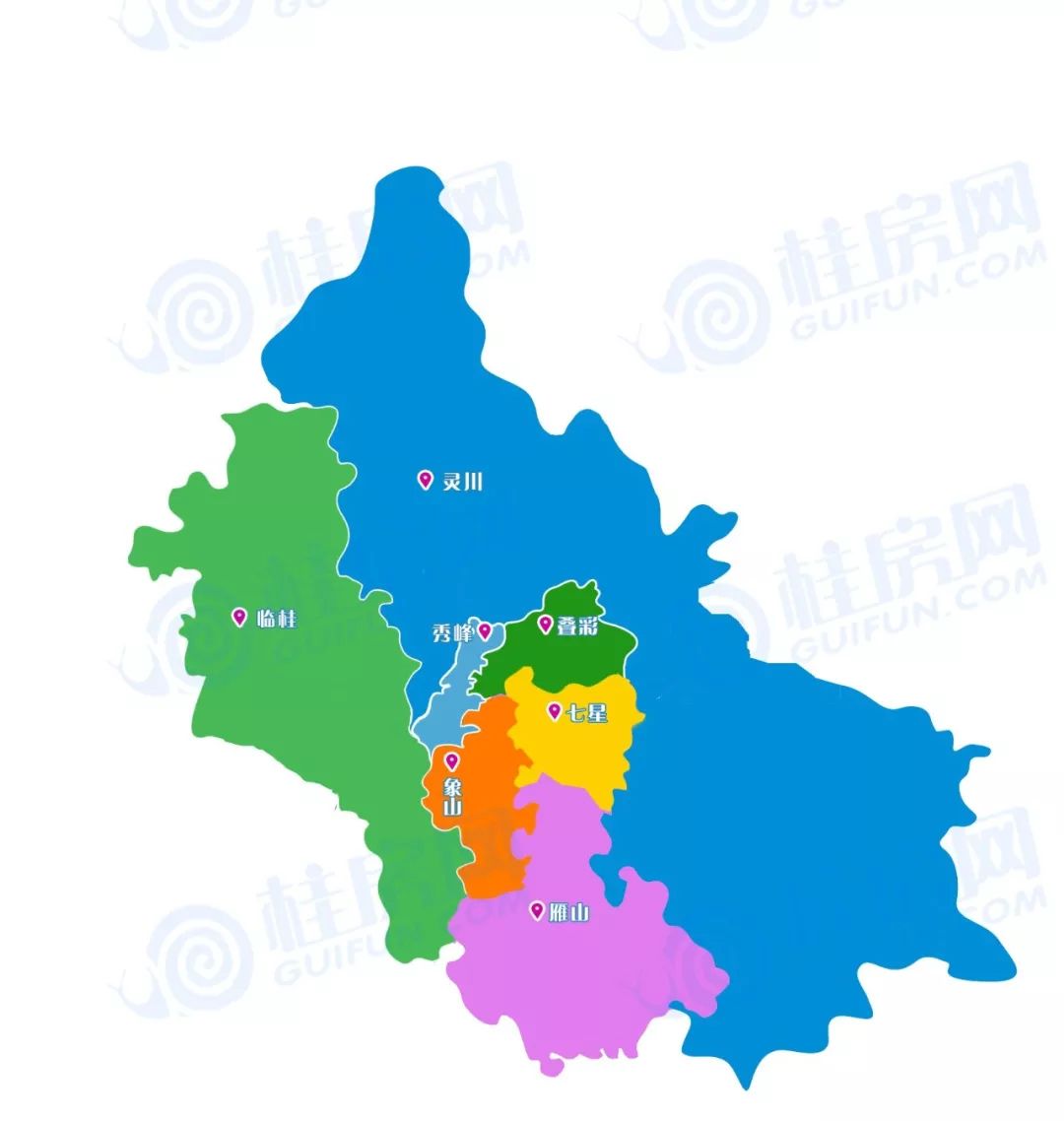 桂林市辖区行政区划图片