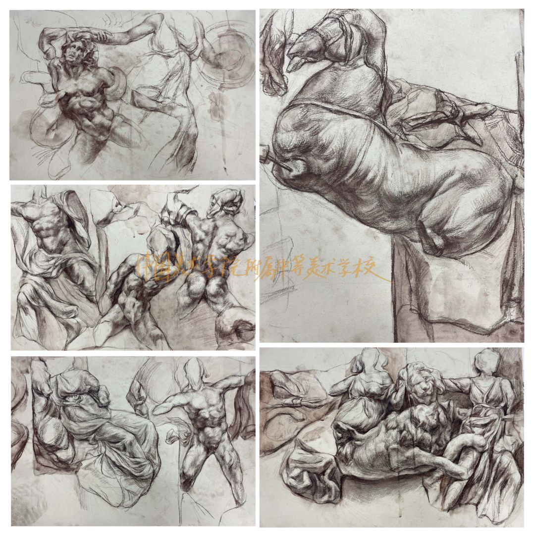 中国美术学院附中2020级学生，帕加马祭坛写生！(图15)