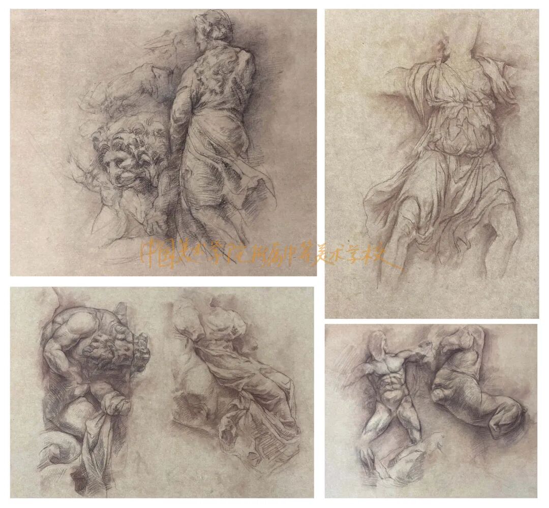 中国美术学院附中2020级学生，帕加马祭坛写生！(图19)