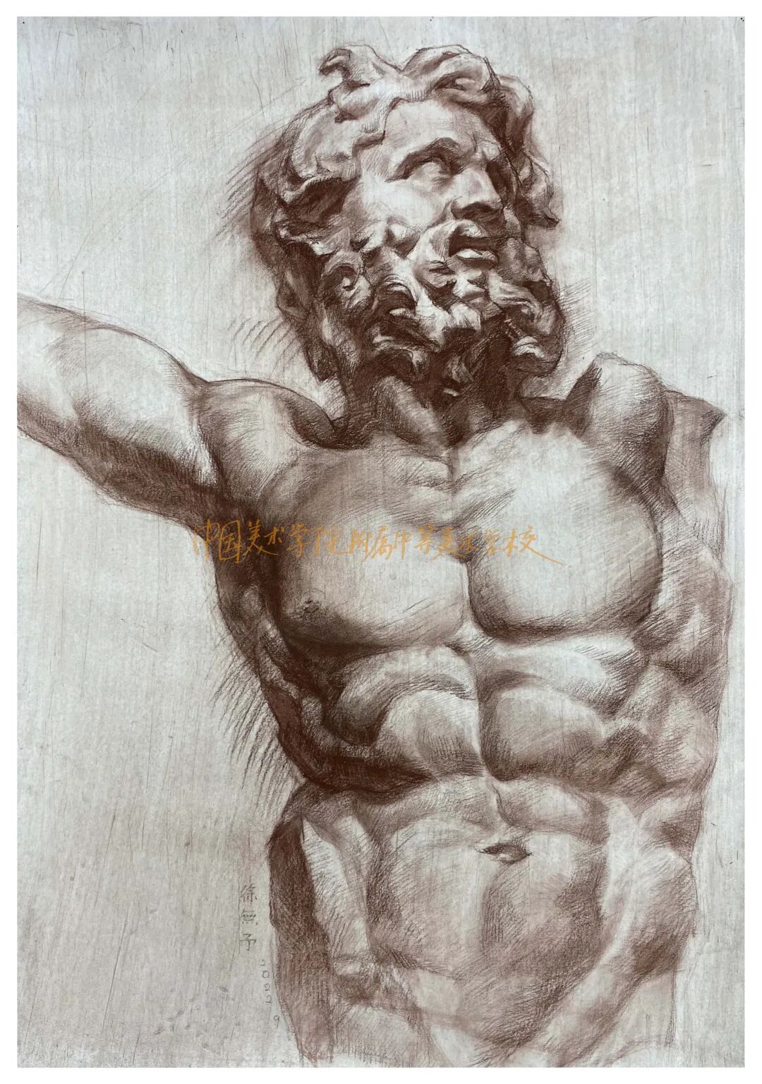 中国美术学院附中2020级学生，帕加马祭坛写生！(图24)