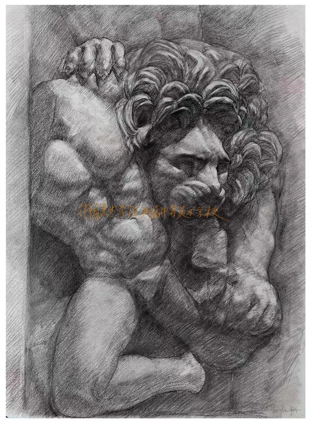 中国美术学院附中2020级学生，帕加马祭坛写生！(图60)