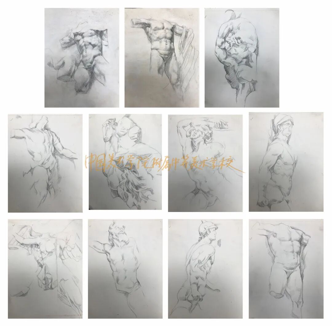 中国美术学院附中2020级学生，帕加马祭坛写生！(图45)