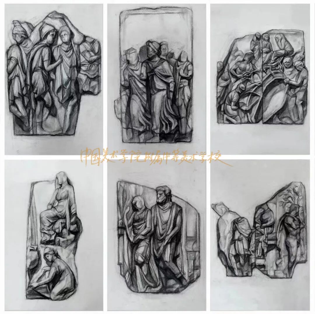 中国美术学院附中2020级学生，帕加马祭坛写生！(图56)