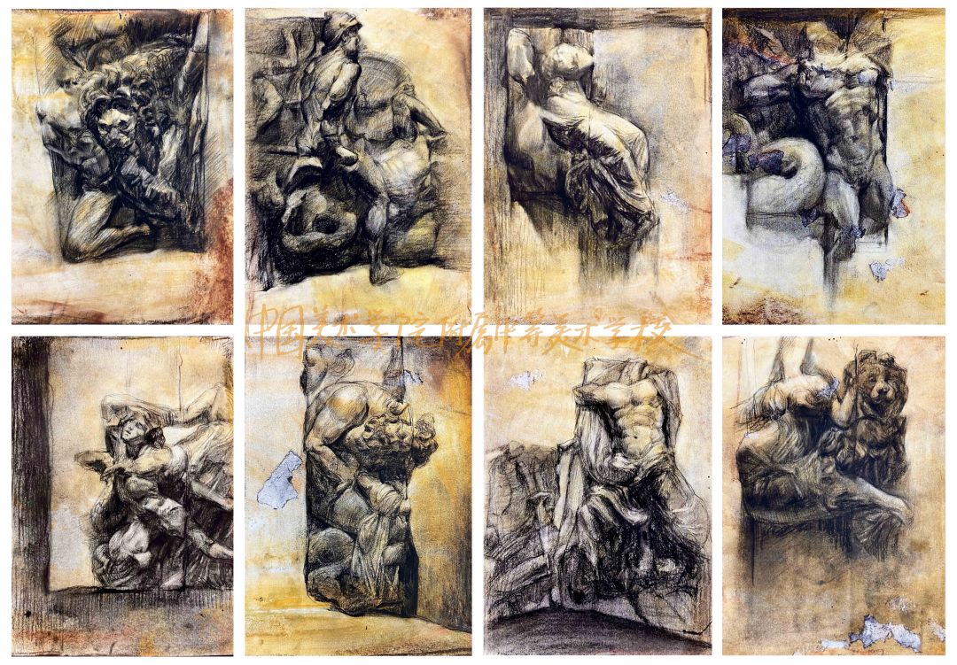 中国美术学院附中2020级学生，帕加马祭坛写生！(图25)