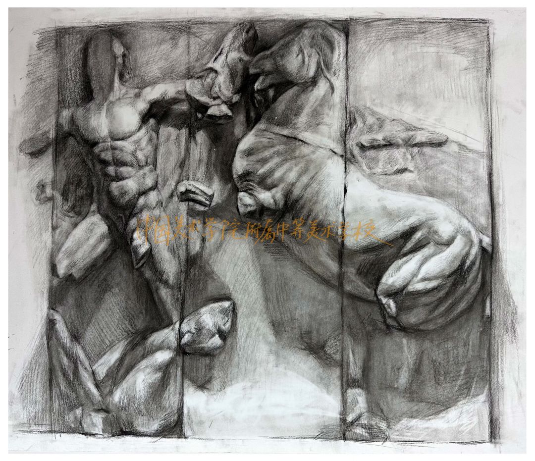 中国美术学院附中2020级学生，帕加马祭坛写生！(图55)