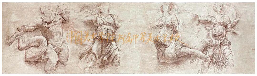 中国美术学院附中2020级学生，帕加马祭坛写生！(图6)