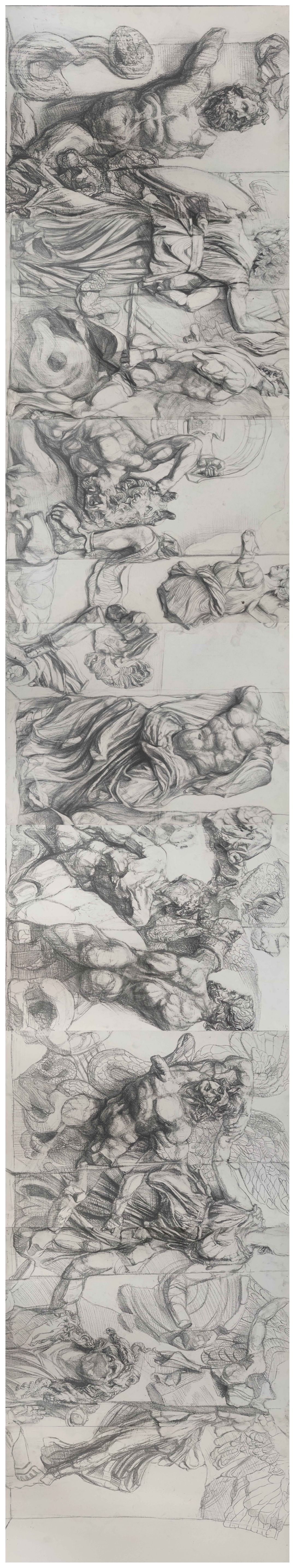 中国美术学院附中2020级学生，帕加马祭坛写生！(图21)