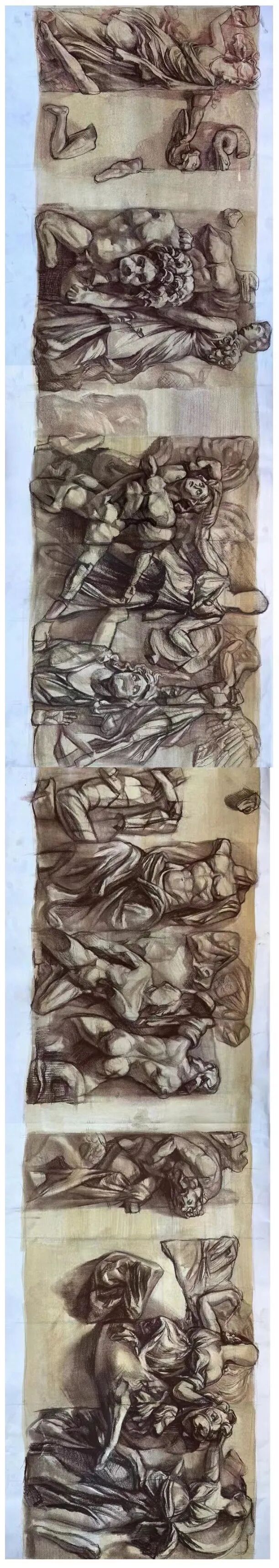 中国美术学院附中2020级学生，帕加马祭坛写生！(图53)