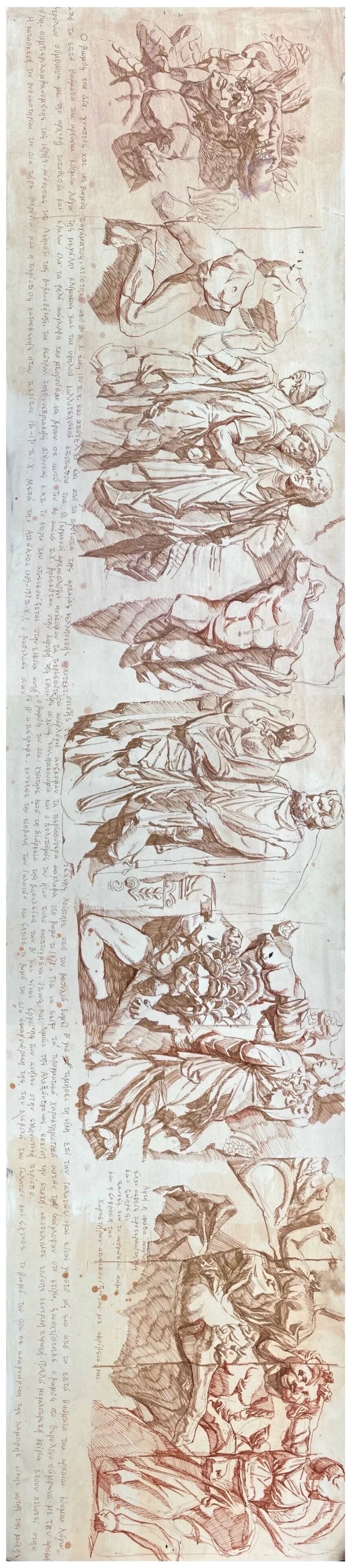 中国美术学院附中2020级学生，帕加马祭坛写生！(图10)