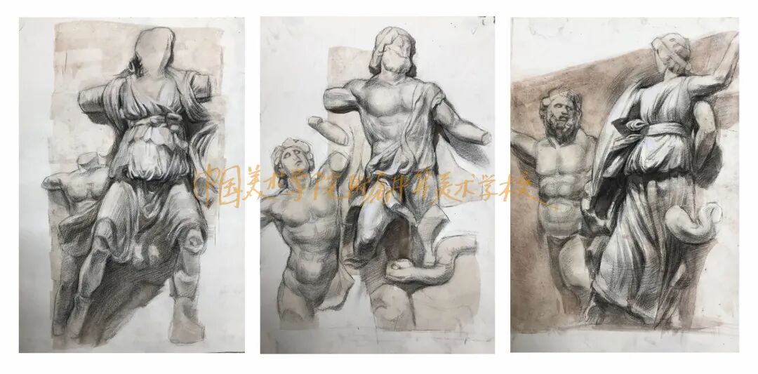 中国美术学院附中2020级学生，帕加马祭坛写生！(图27)