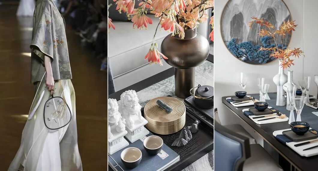 新中式+高级烟灰蓝，打造极美中式设计！