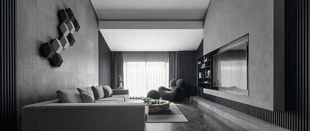 首发 | 肯吾设计：230㎡顶层复式，消失了的时尚与前卫！