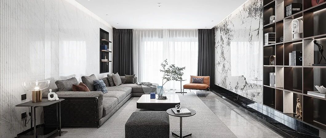 首发|210㎡简洁高级灰，设计适度·生活有度!