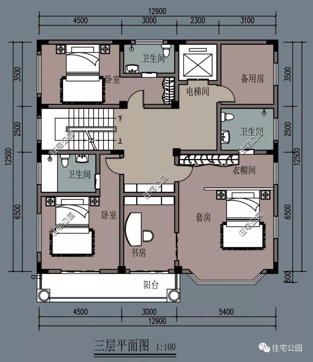 大开窗 家用电梯,12x17米阳光别墅(全图 视频展示)