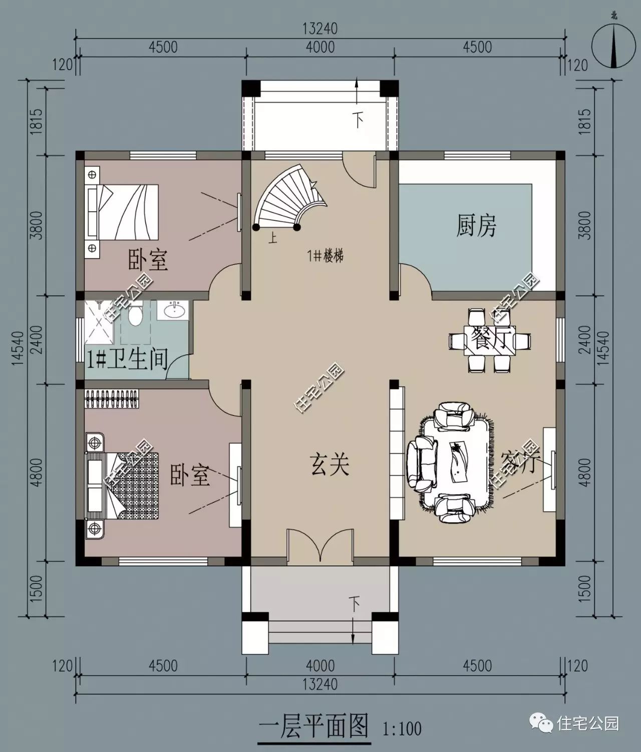 經典爆款再現,13x14米鄉村別墅(全圖 預算 視頻展示)