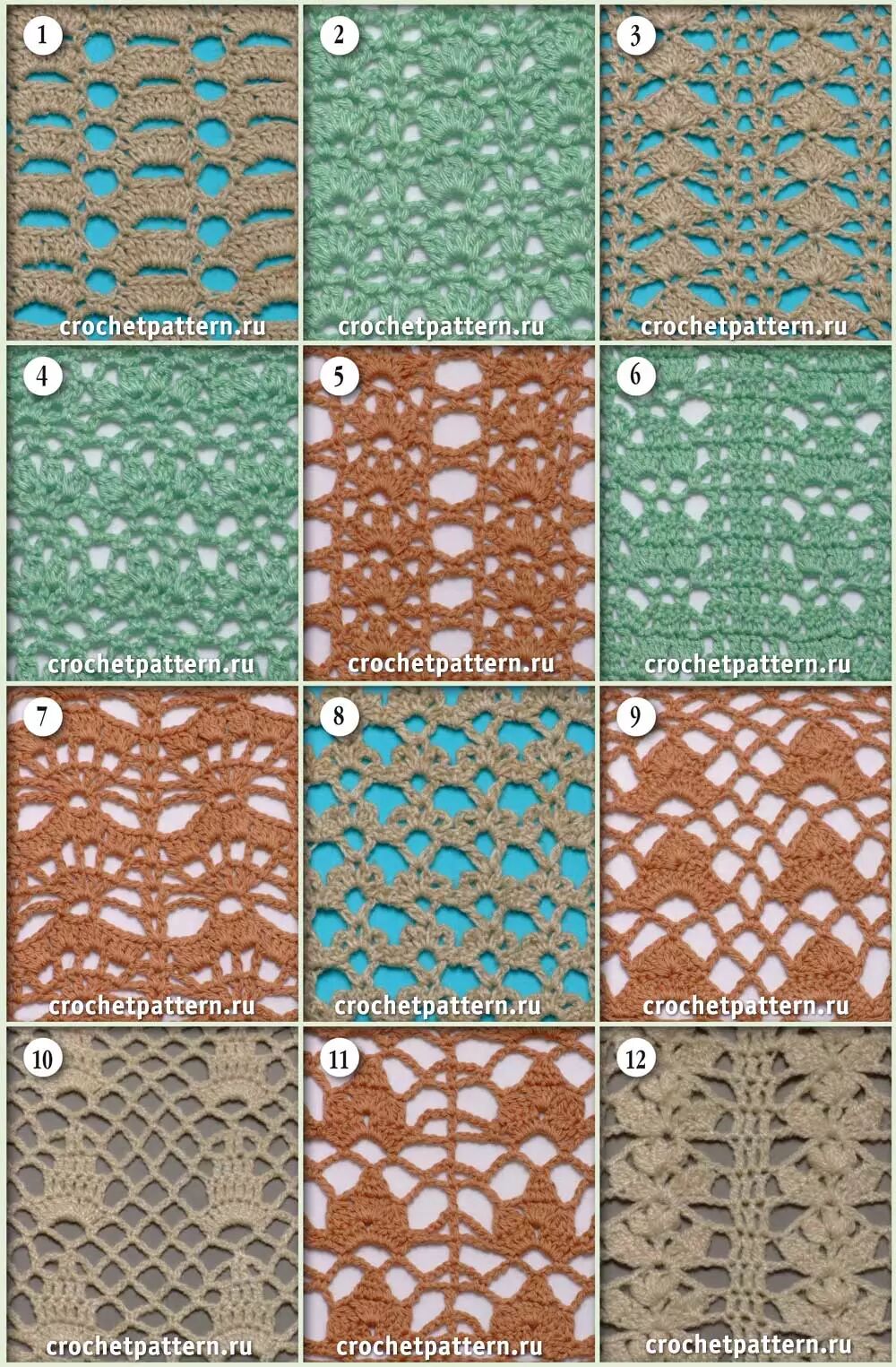 230余款钩针花样图解一次整理给你快来收藏