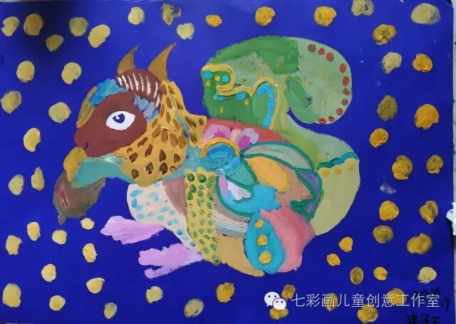 装饰画课程 下面所有配图均为画室小朋友所画 儿童色彩装饰画 是以