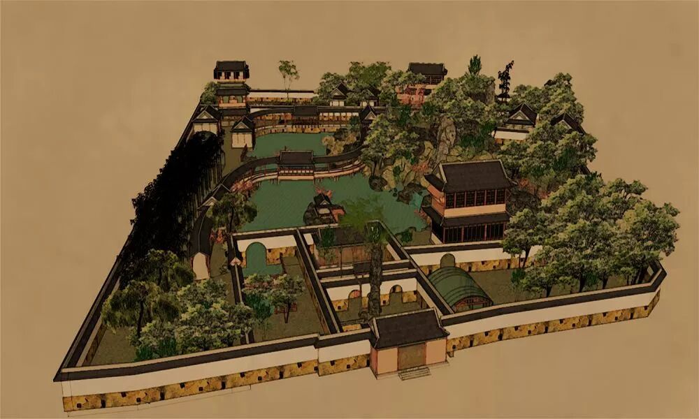 寄畅园平面图_寄畅园平面布局图_寄畅园50景图